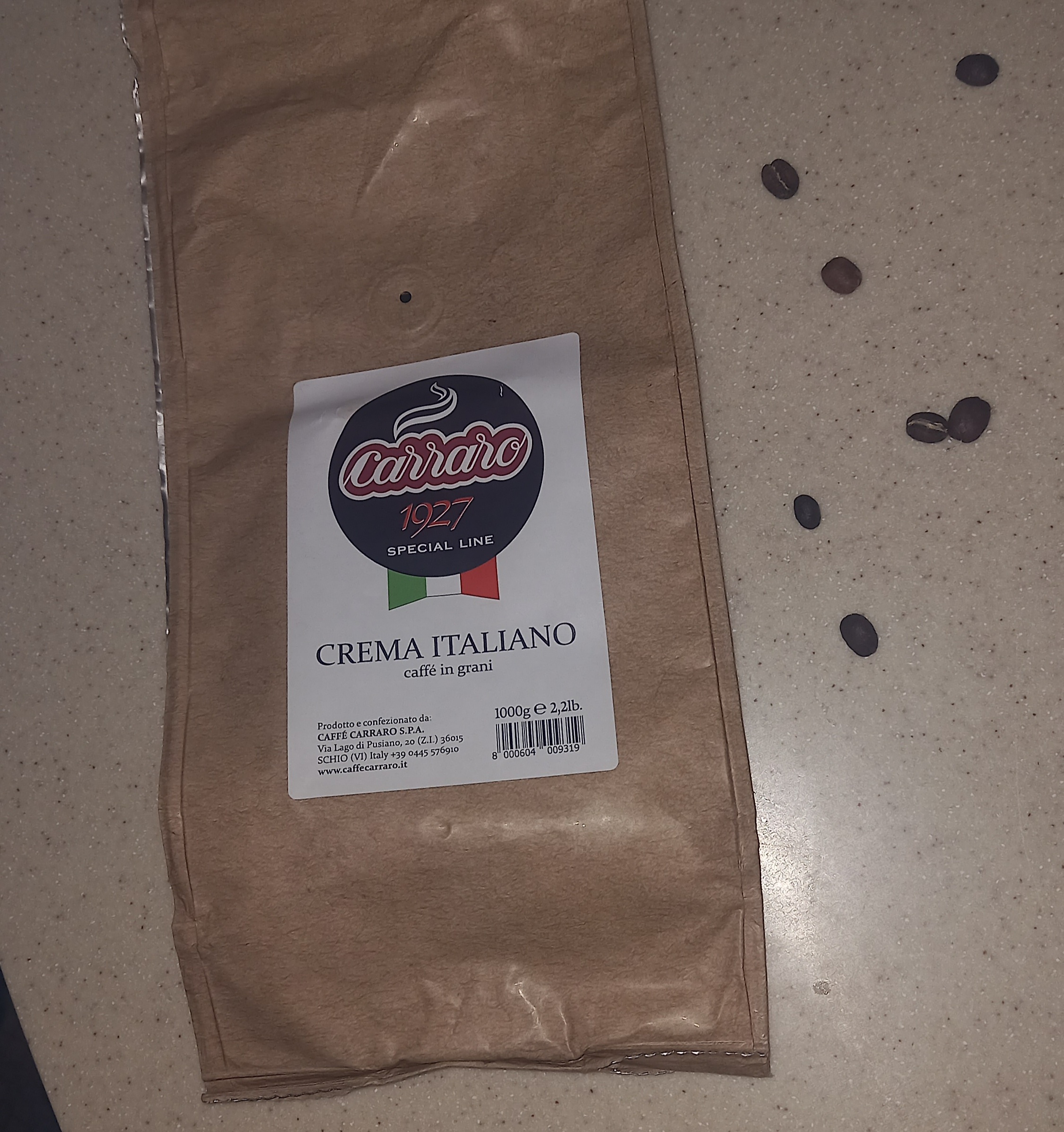 Обзор на кофе натуральный жареный в зернах Carraro Caffe Carraro Crema ...