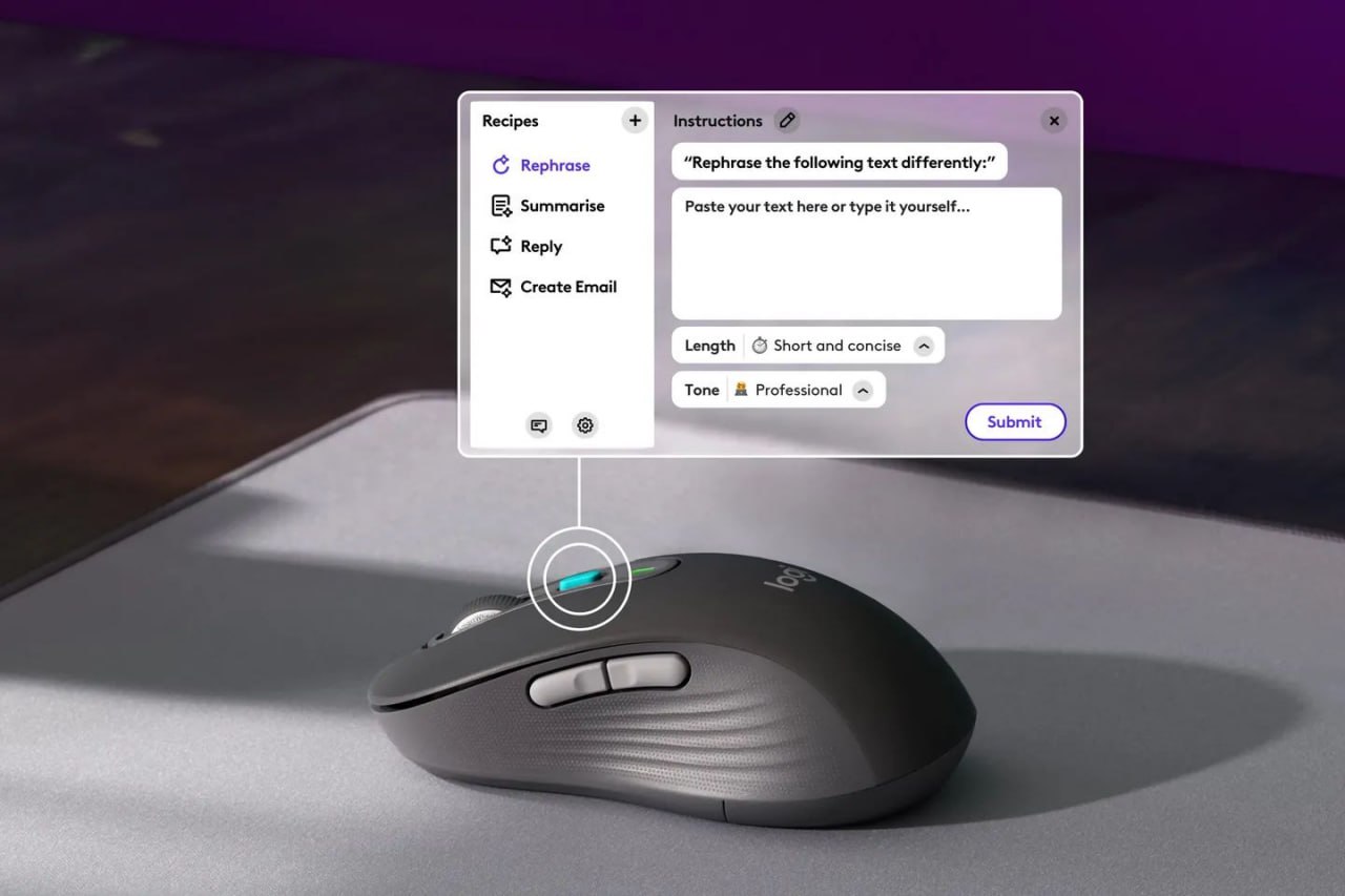 Logitech выпустила первую компьютерную мышь с ИИ Новости