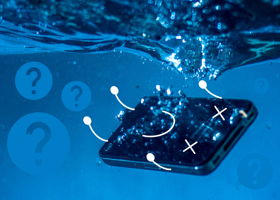 Мобильный телефон упал в воду. Как восстановить работоспособность?